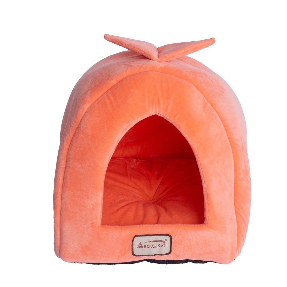Cat Bed Orange And Ivory