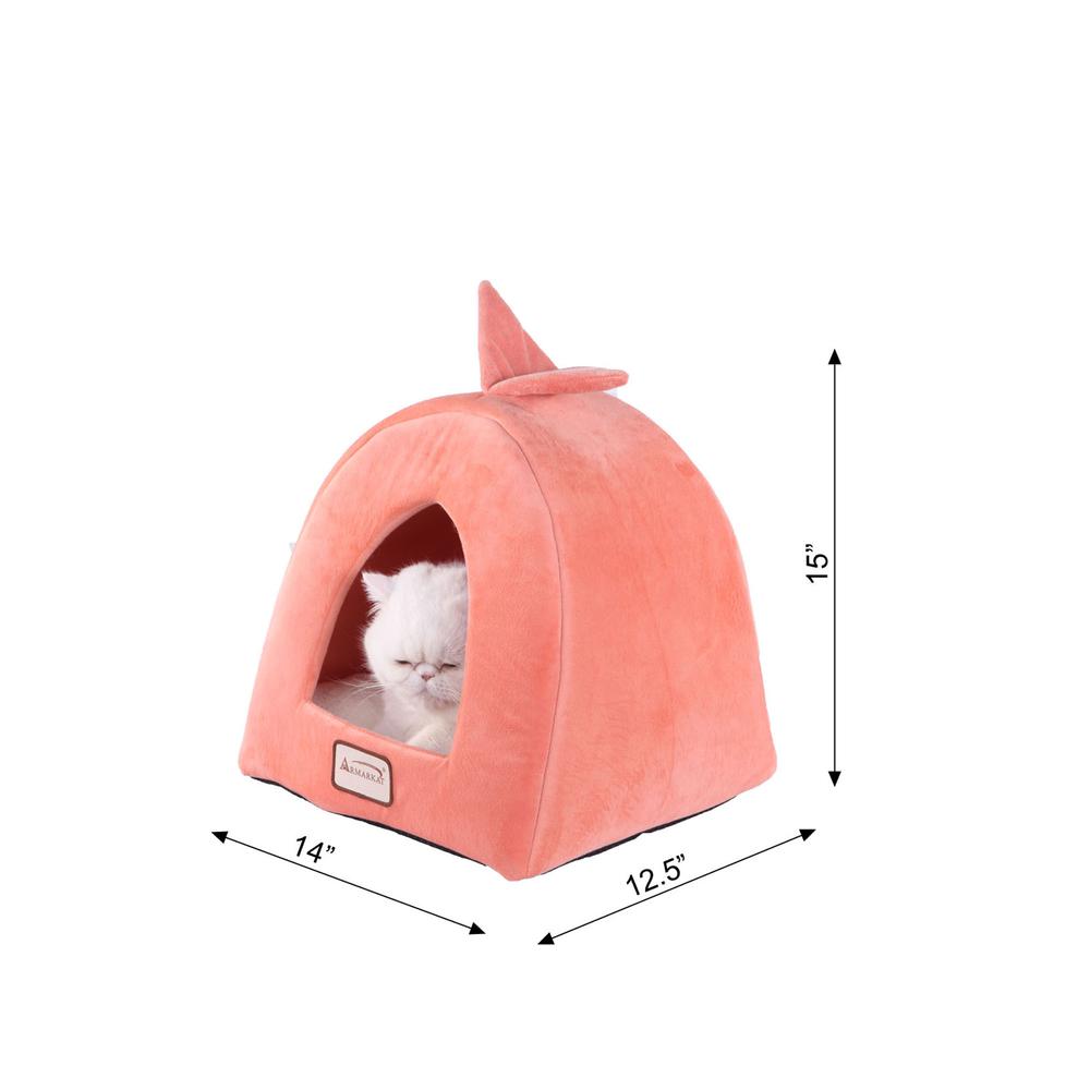 Cat Bed Orange And Ivory