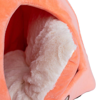 Cat Bed Orange And Ivory