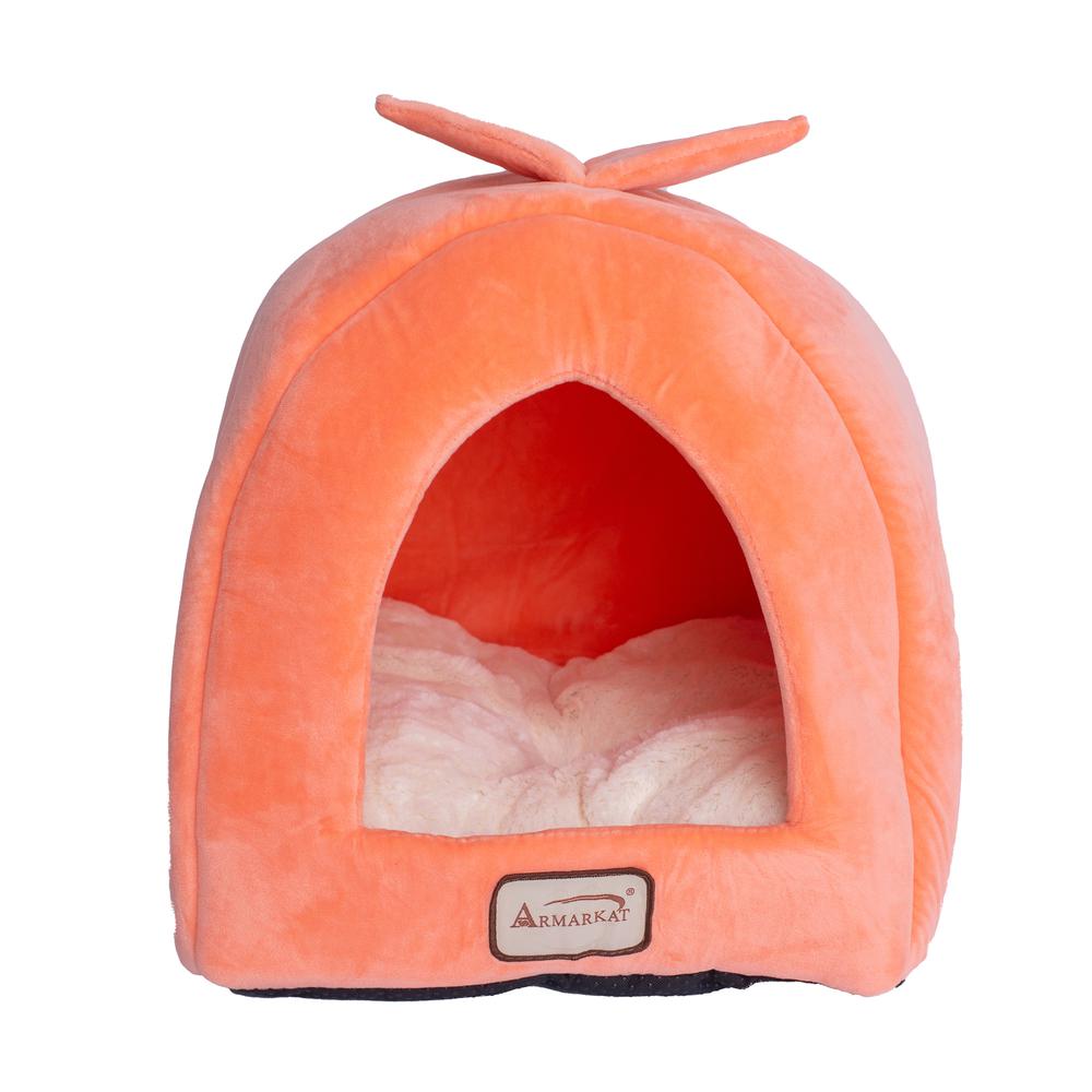 Cat Bed Orange And Ivory