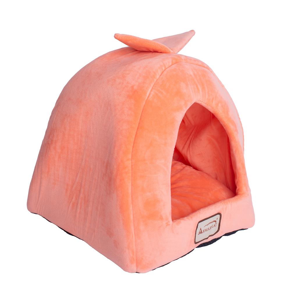 Cat Bed Orange And Ivory