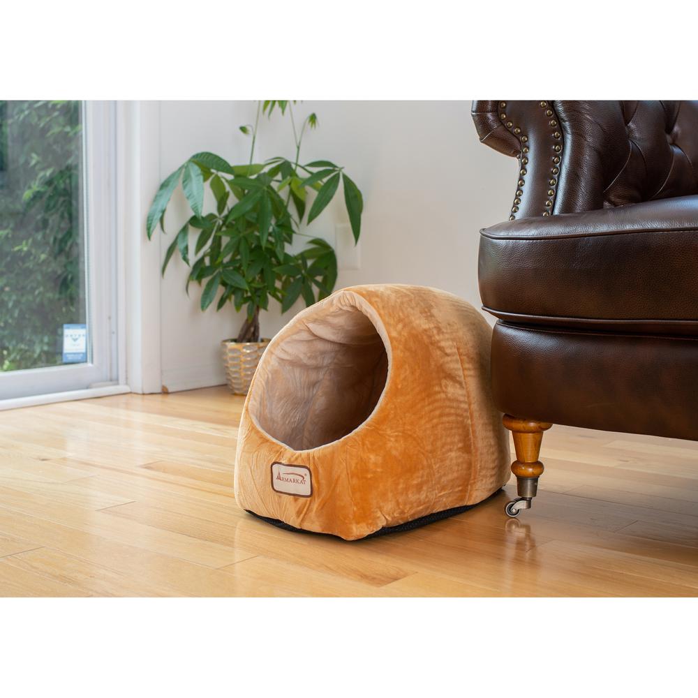 Cat Bed Brown & Ivory