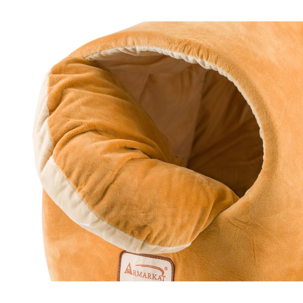 Cat Bed Brown & Ivory