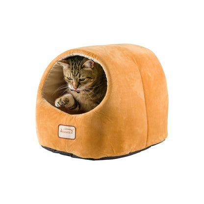Cat Bed Brown & Ivory