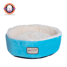 Cat Bed Sky Blue & Ivory