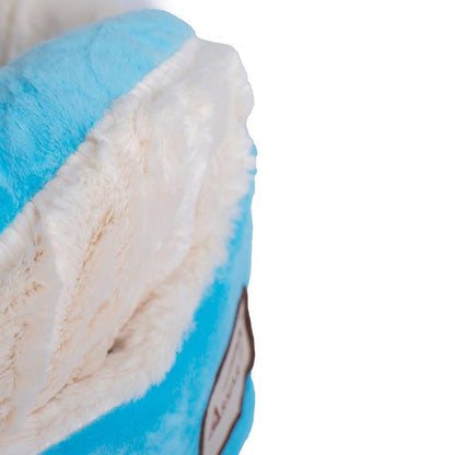 Cat Bed Sky Blue & Ivory