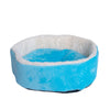 Cat Bed Sky Blue & Ivory