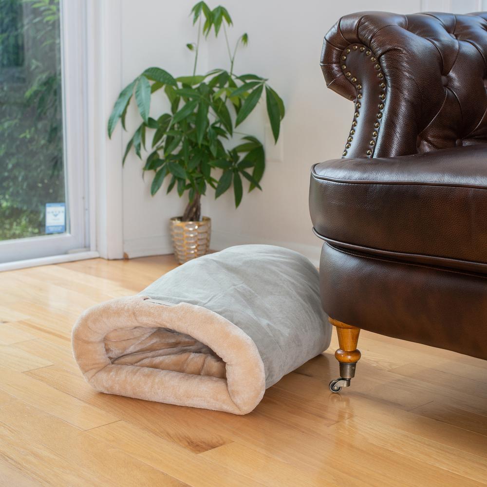 Cat Bed Sage Green & Beige