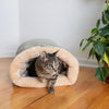 Cat Bed Sage Green & Beige