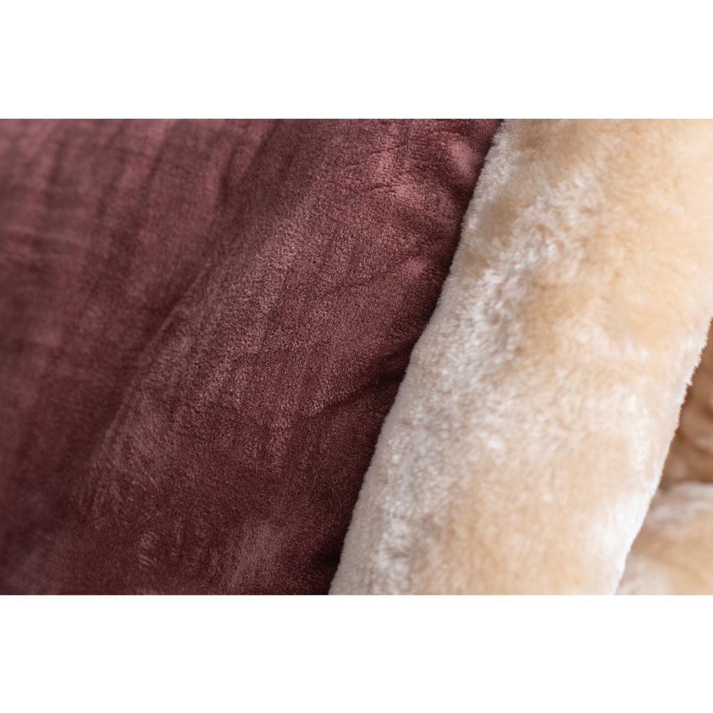 Cat Bed/Pad Indian Red & Beige