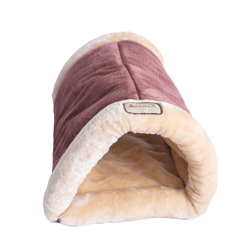 Cat Bed/Pad Indian Red & Beige