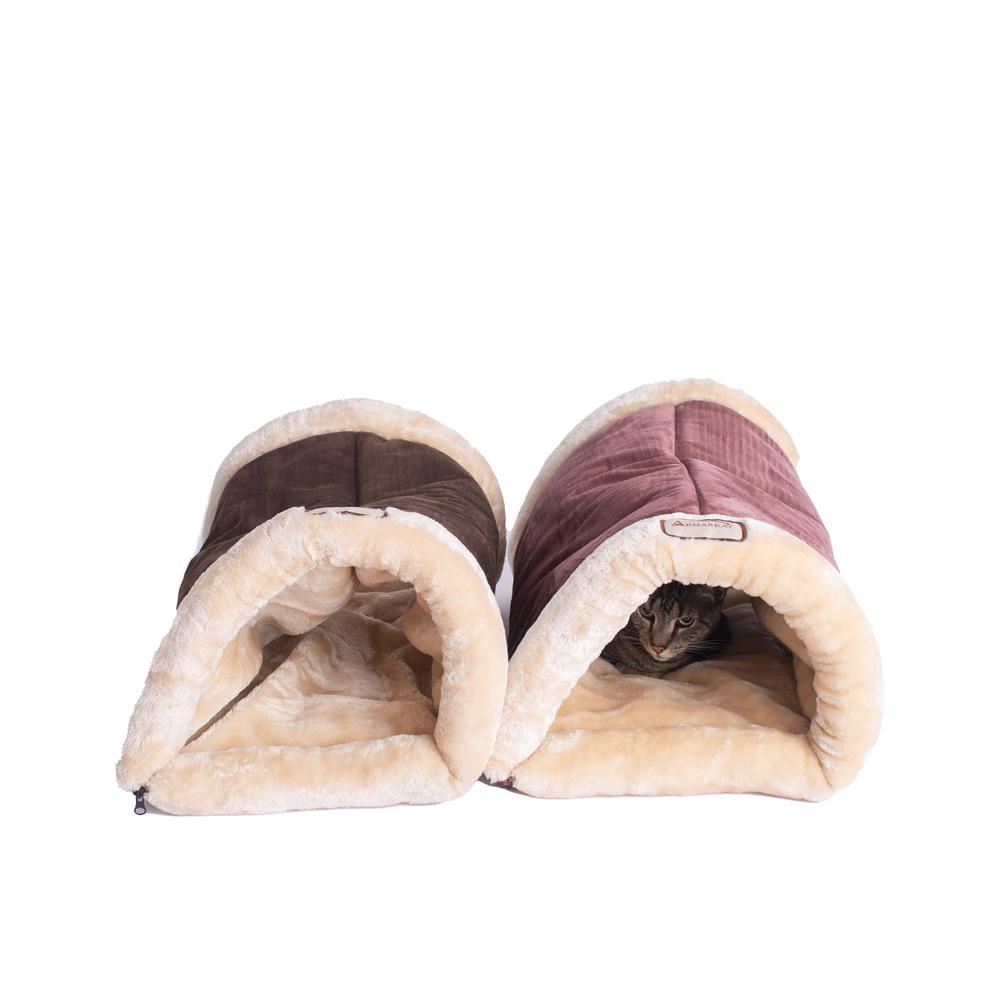 Cat Bed/Pad Indian Red & Beige