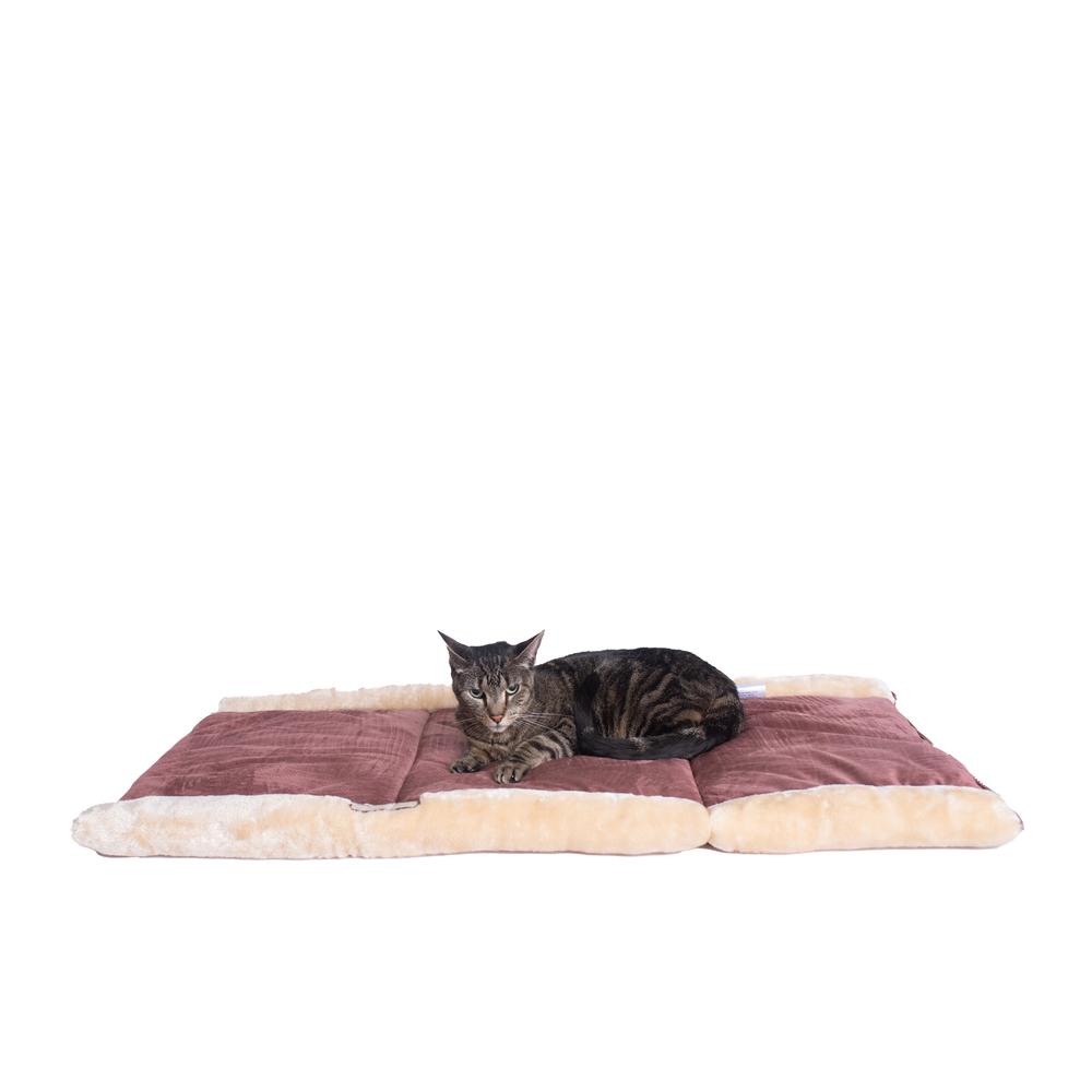 Cat Bed/Pad Indian Red & Beige