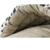 Cat Bed Sage Green Paw Print Pattern