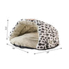 Cat Bed Sage Green Paw Print Pattern