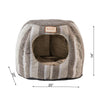 Cat Bed,Gray And Silver