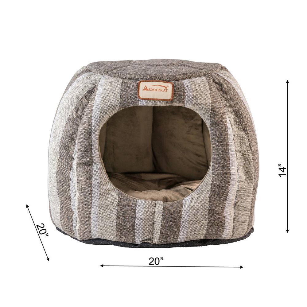 Cat Bed,Gray And Silver