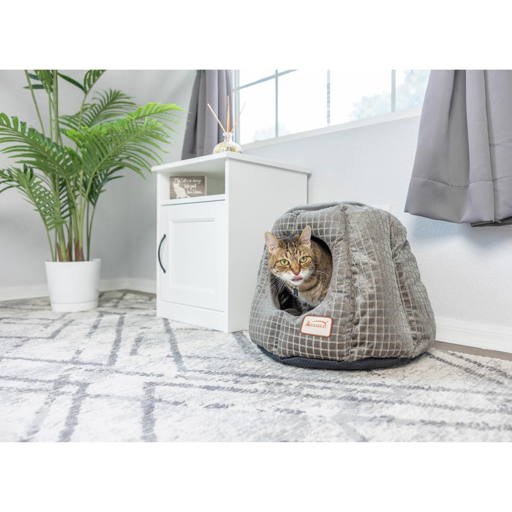 Cat Bed,Gray And Silver