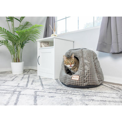 Cat Bed,Gray And Silver