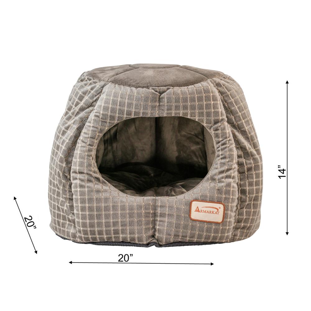 Cat Bed,Gray And Silver