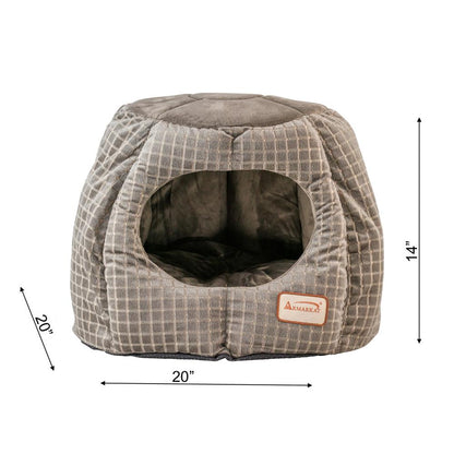 Cat Bed,Gray And Silver