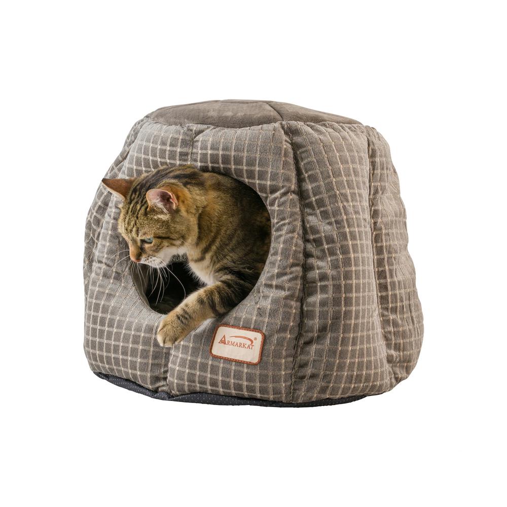 Cat Bed,Gray And Silver