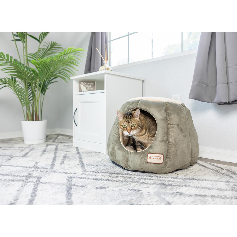 Cat Bed,Gray And Silver