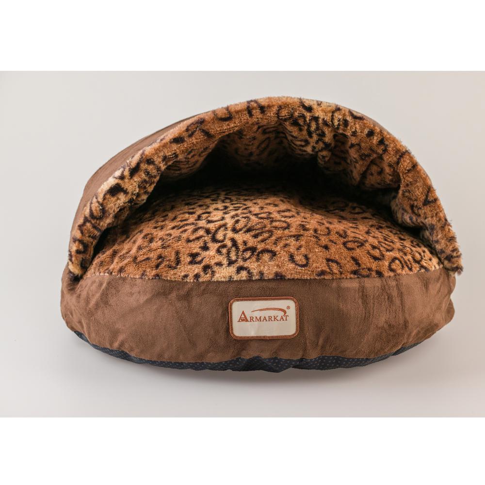 Cat Bed, Mocha And Leopard