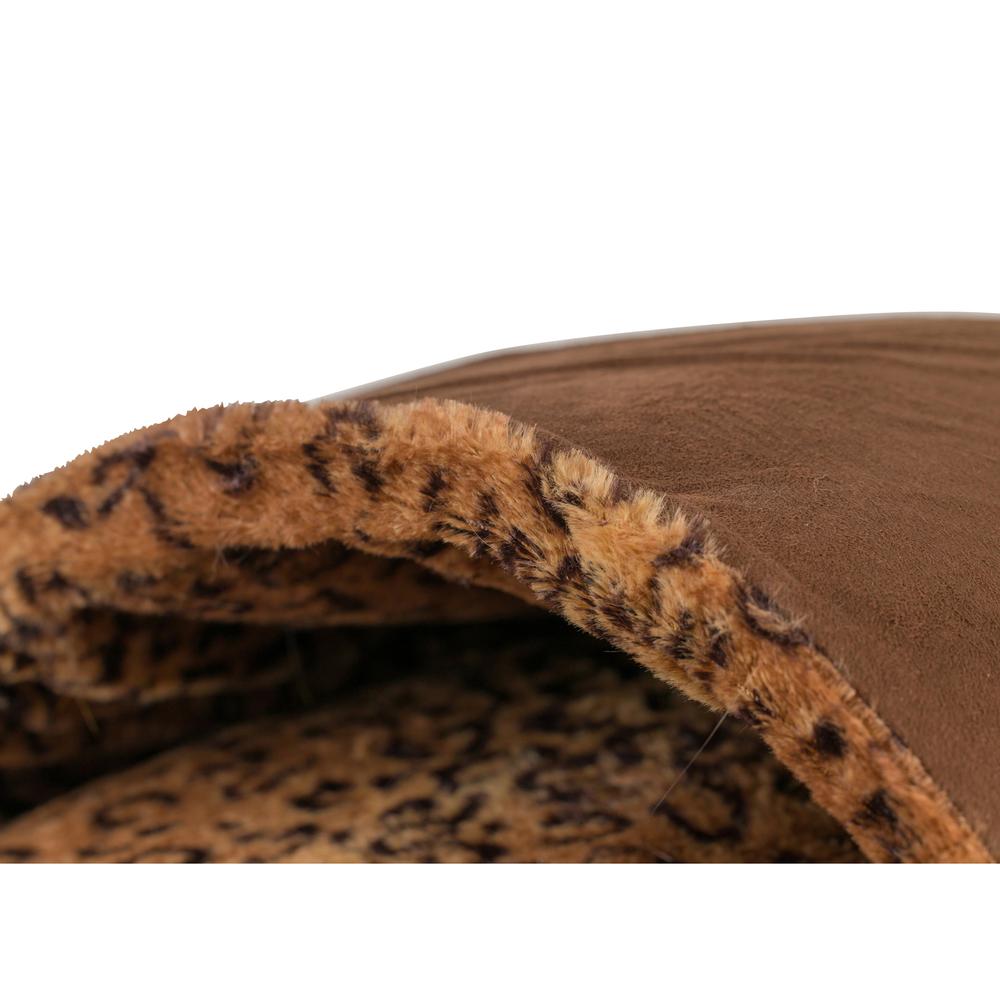 Cat Bed, Mocha And Leopard