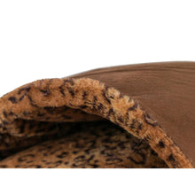 Cat Bed, Mocha And Leopard