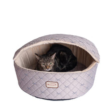 Cat Bed, Small, Pale Silver And Beige