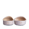 Cat Bed, Small, Pale Silver And Beige