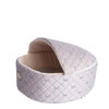 Cat Bed, Small, Pale Silver And Beige