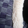 Cuddle Cave Cat Bed C44 For Cats & Puppy Dogs, Blue Checkered