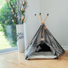 Cat Bed, Teepee Style With Striped Pattern
