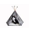 Cat Bed, Teepee Style With Striped Pattern