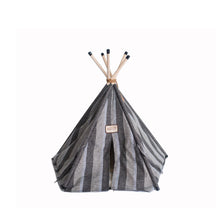 Cat Bed, Teepee Style With Striped Pattern
