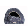 Cat Bed, Purple Gray Combo Checkered Pattern