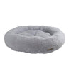 Extra Large, Fluffy Gray Round Cat Bed