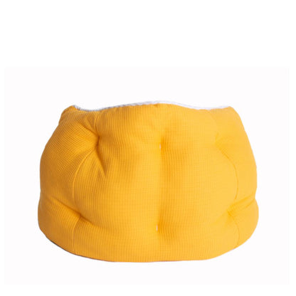 Cat Bed Gold Waffle And White