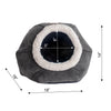 Cat Bed Gray Velvet