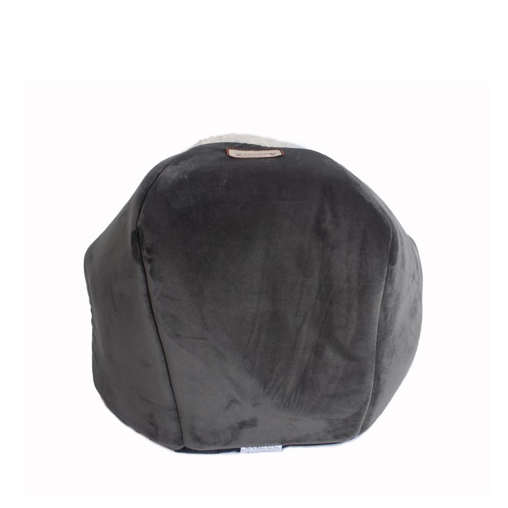 Cat Bed Gray Velvet