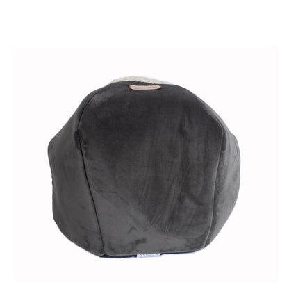 Cat Bed Gray Velvet