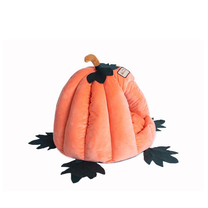Cat Bed Pumpkin Shape