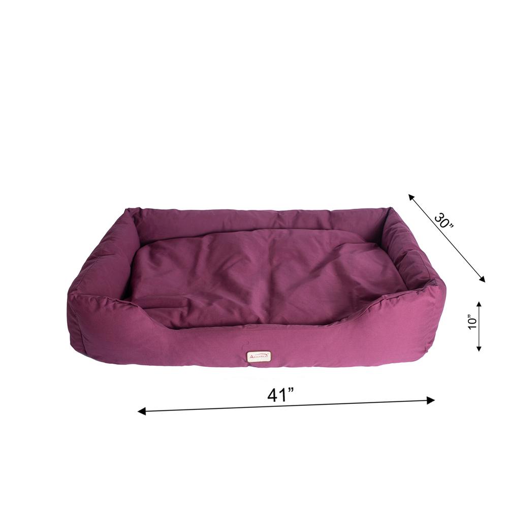 Large Burgundy Bolstered Pet Bed