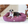 Large Burgundy Bolstered Pet Bed