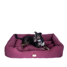 Medium Burgundy Bolstered Pet Bed