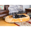 Large Earth Brown Bolstered Pet Bed And Mat