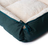 Polyester Upholstered Pet Bed with Raised Rim and Extra Padded Centers