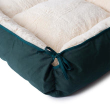 Polyester Upholstered Pet Bed with Raised Rim and Extra Padded Centers